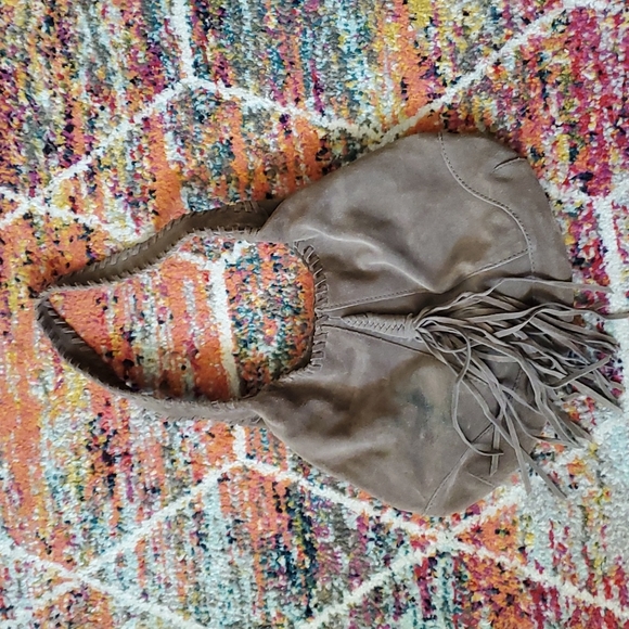 Lucky Brand Bags Lucky Brand Suede Shoulder Bag With Fringe Detail Poshmark